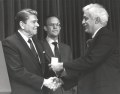 President Reagan presenting Dr. Raymond Damadian with the National Medal of Technology for his foundational contribution to the MRI (awarded jointly to Raymond Damadian and Paul Lauterbur)